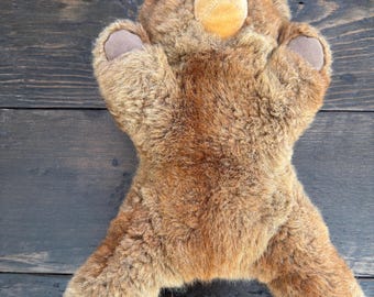 Vintage Steiff Button in Ear Yellow Tag Brown Teddy and