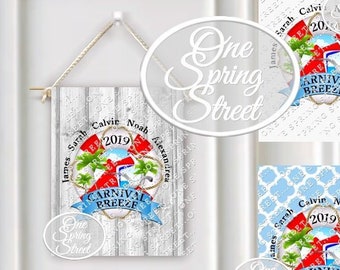 Items Similar To Carnival Cruise Cabin Door Sign Stateroom Banner