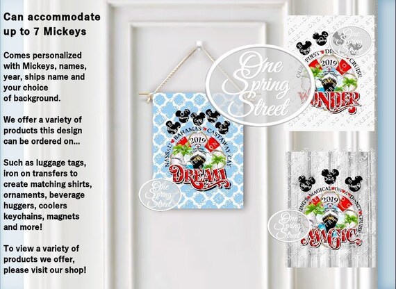Disney Family Cruise Cabin Banner Or Transfer Fish Extender Etsy