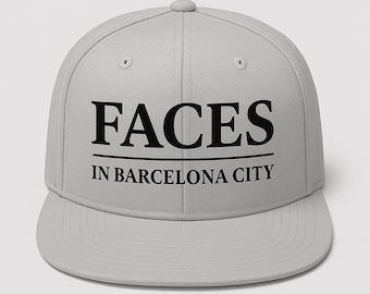 FACESBARCELONA Streetwear Baseball Cap – Verstellbare Snapback-Mütze mit gesticktem Logo im Urban Fashion Style