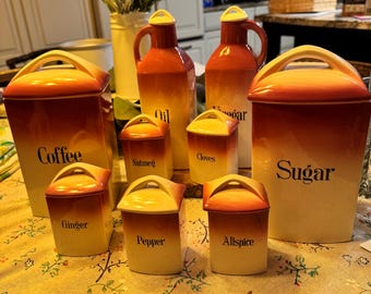 Juego de loza vidriada alemana antigua