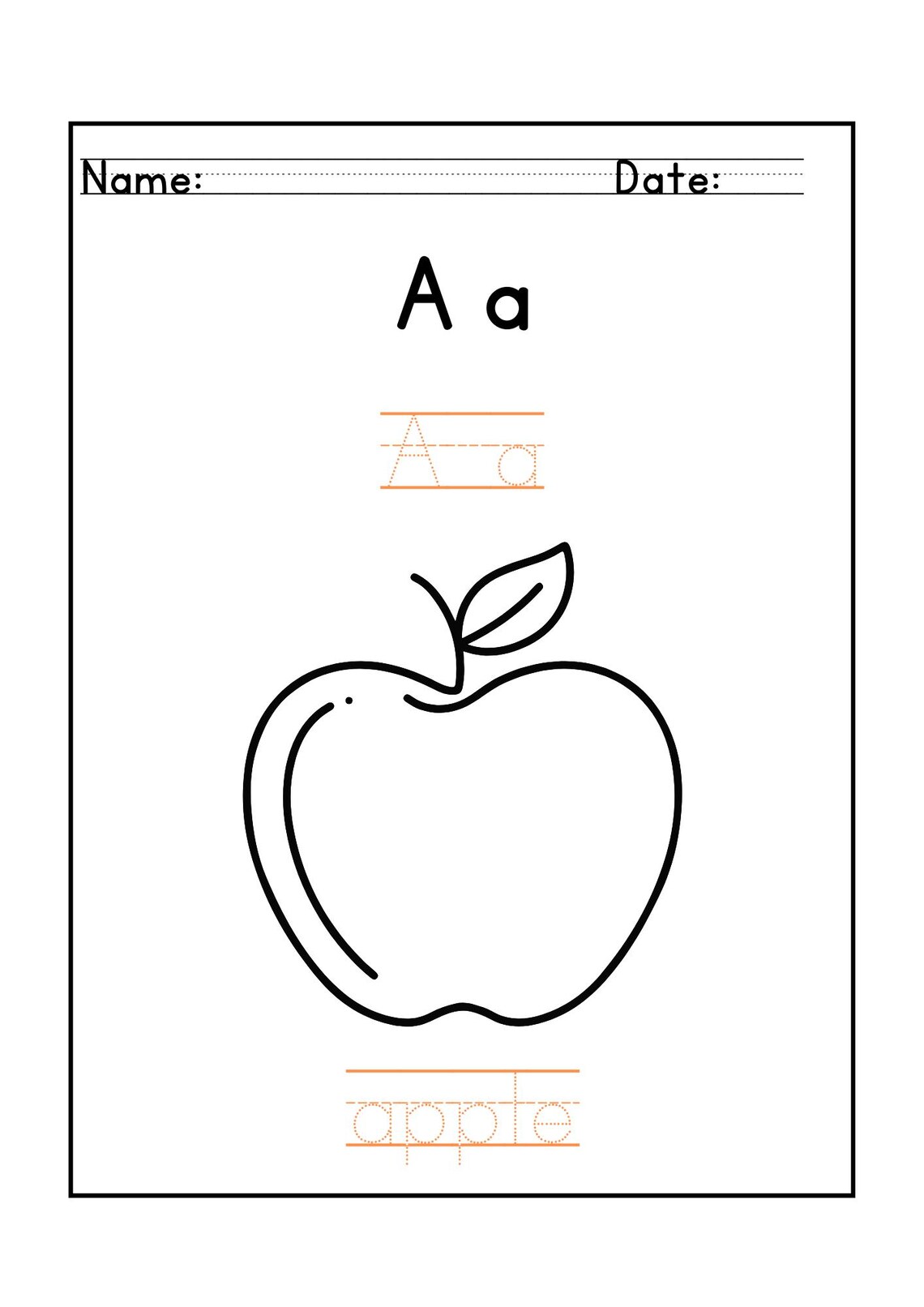 Fun Alphabet 10 Worksheets Printable Educational for Kids/ Letter ...