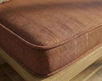 Indoor Bench Cushion, Custom Bench Cushion, Washable Meditation Cushion