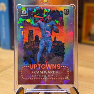 Custom Optic Uptowns Cam Ward Tennessee Titans Football Card – Exclusive Design