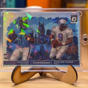 Custom Optic Dual Downtown – Cam Ward & Steve “Air” McNair Tennessee Titans Football Card – 1/1