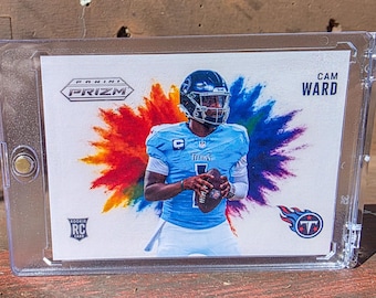 Custom Panini Color Blast Rookie Card Cam Ward Tennessee Titans