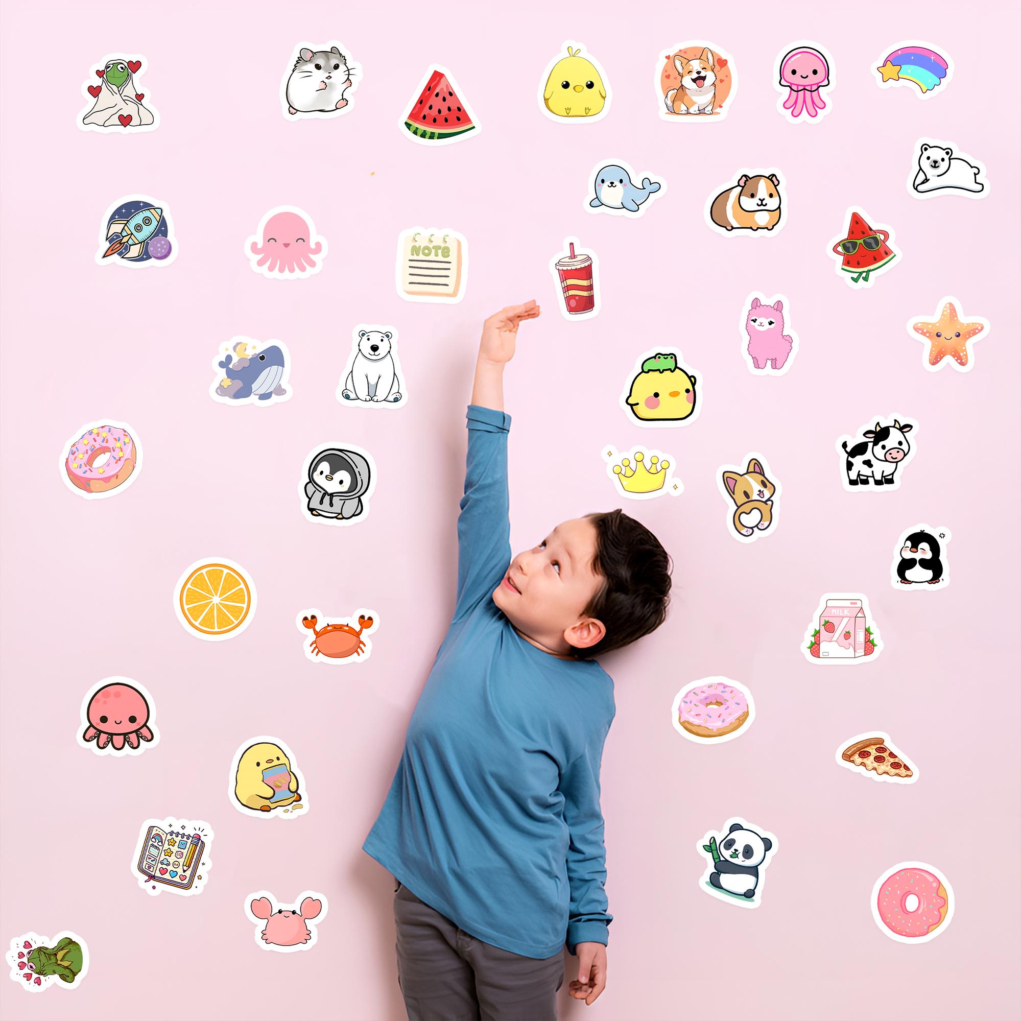 Pretty Fun Sticker Cute and Fun Stickers Sheet for | Vinyl Decals for Kids, Gifts 40 Piece ...
