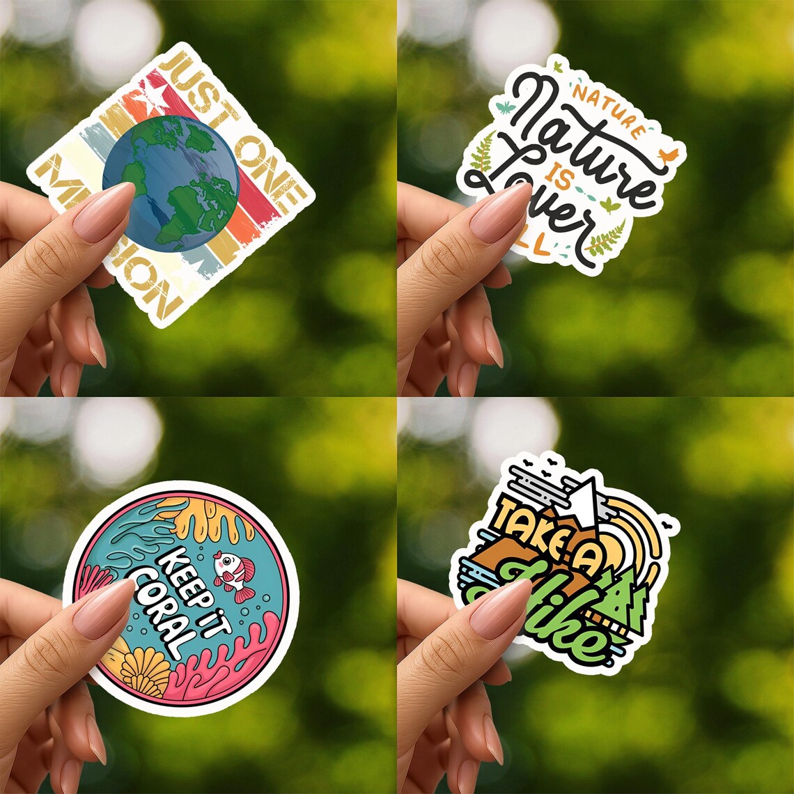 Environmental Protection Stickers Sheet| Vinyl Decals for Laptop, Water ...