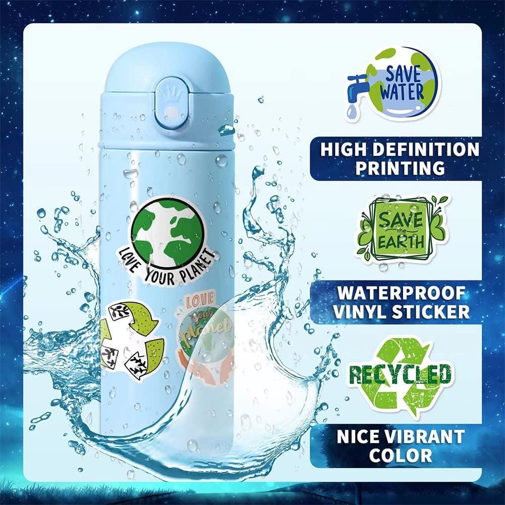 Saveme Earth Sticker Save Planet Earth Stickers |50 Pcs Eco Friendly Waterproof Vinyl Decals ...