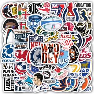 American Football Stickers Sheet| Vinyl Decals 60 Piece