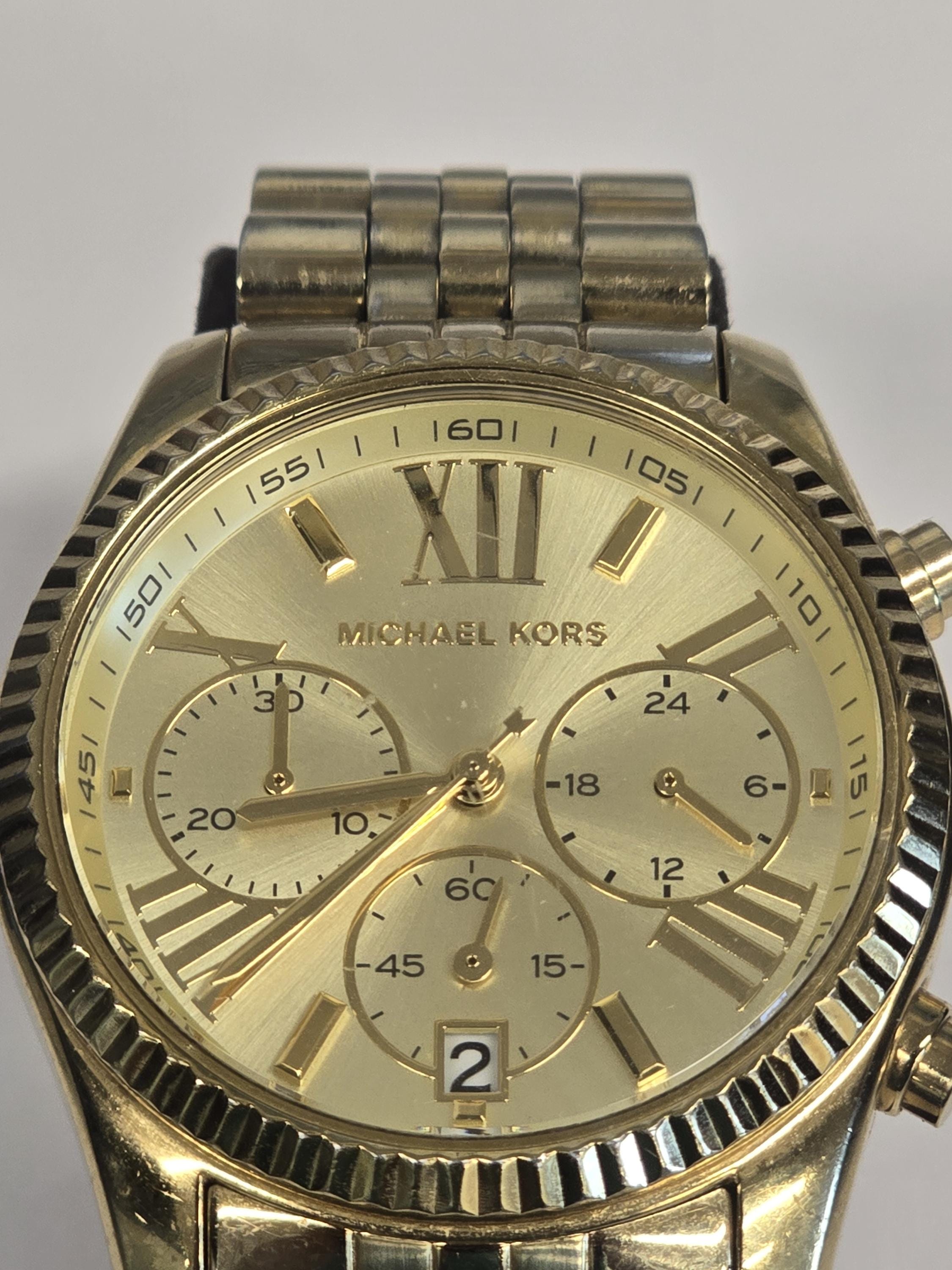 Michael Kors Women\'s Lexington Gold-Tone Watch MK5556 Michael Kors Lexington Gold – Maison Sveltesse main image 2