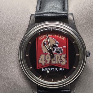 Vintage Fossil 49ers Super Bowl XXIX Champions Watch: 1995 NFL Collectible