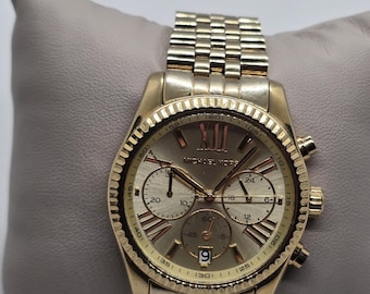 Michael Kors Lexington MK5556 Gold-tone Chronograph 38mm  display picture 1