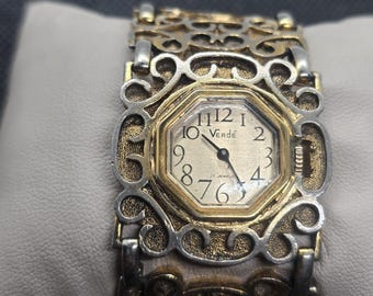 Vintage Giordano Ladies Watch: Dancing Gold Beads, Green  display picture 1