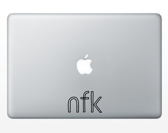 NFK Outline Decal - Norfolk Virginia Custom City Decal