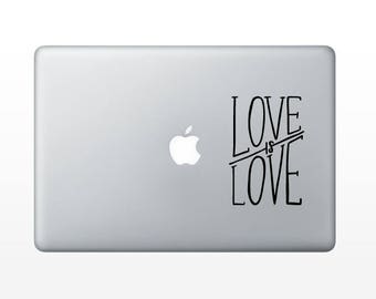 Love is Love Decal - makers gonna make vinyl decal - vinyl sticker - laptop decal - car sticker - hand lettered quote