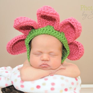 Crochet Baby Bonnet Pattern (with different finishing options) (PDF Pattern)