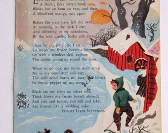 Stevenson Poem Etsy