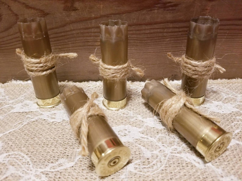 Wedding Boutonniere Empty Shotgun Shell Rustic Boutonniere Gold Boutonniere Bullet Boutonniere Fall Boutonniere Shotgun Hulls