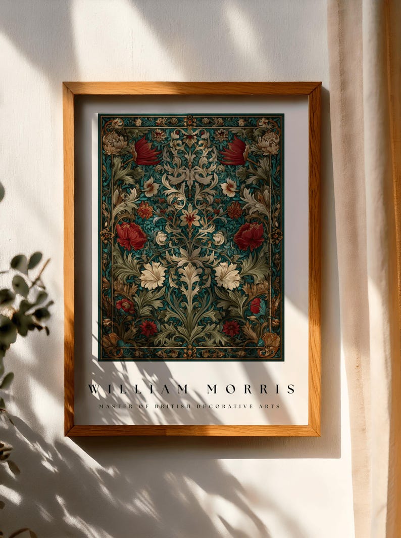 William Morris Floral Art Print - Vintage Botanical Home Decor - Etsy