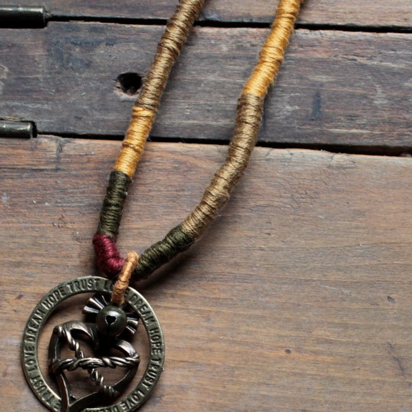 Hand Wrapped HIPPIE/BOHEMIAN BLESSING Necklace Special reg. 17.00 now 10.00