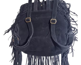 Suede Fringe Tassel Backpack Purse - Faux Leather Travel Daypack Amazon.com: LUI SUI Women Backpack Purse Suede Fringed  main image 3