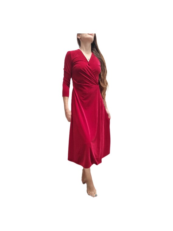 plus emerald green floral print long sleeve pleated midi dress Unique Vintage Green & Pink Butterfly Floral Flutter Sleeve Caftan
