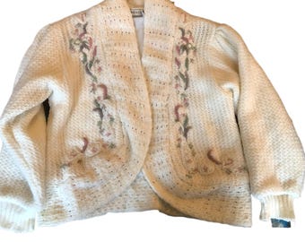 80s Vintage Pure Wool Sky/pastel/blue/jacket /tweed/made in Italy