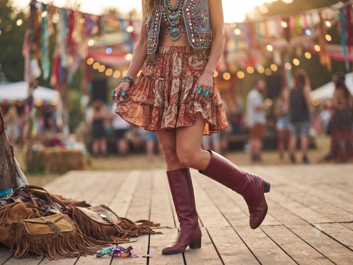 Luxury Italian Designer Leather Riding Boots Burgundy Red Boots Knee High Block Heel Boots Women EU 37.5, Foto 1 von 5