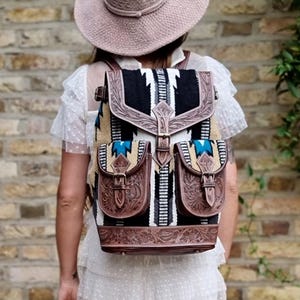 Native American Leather Backpacks - Etsy display picture 1