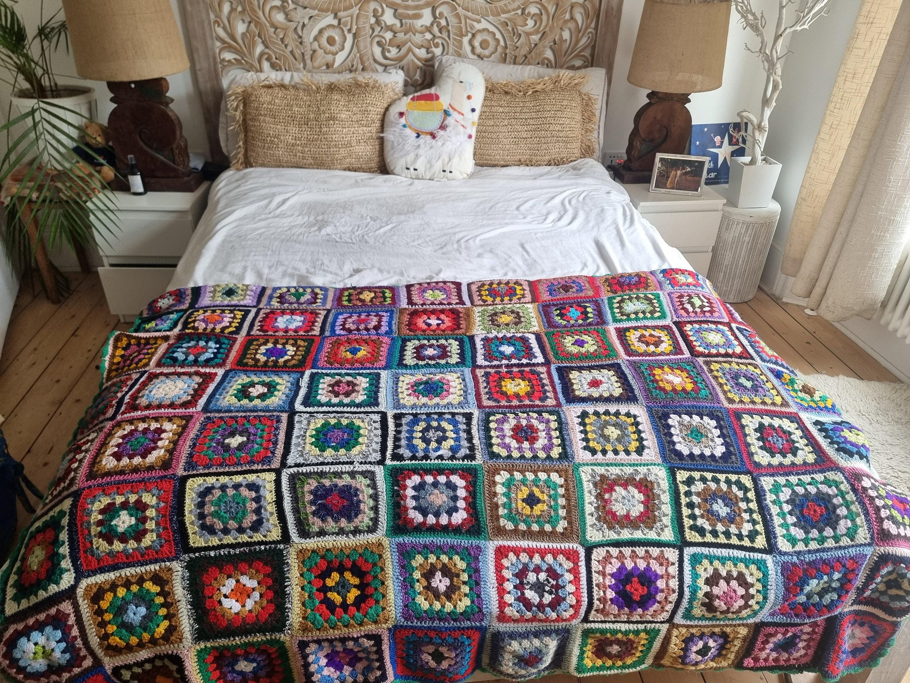 Dessus de lit vintage au crochet
