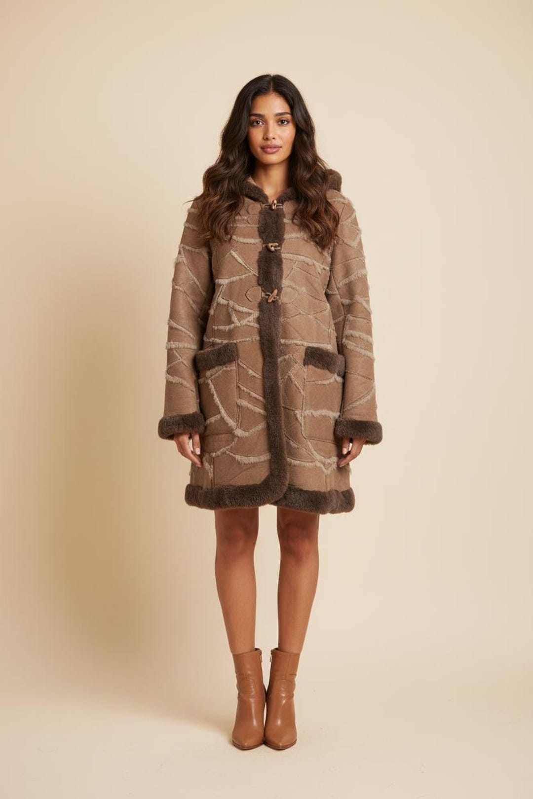 Vintage Shearling Hooded Coat – Penny Lane Afghan Duffle Coat