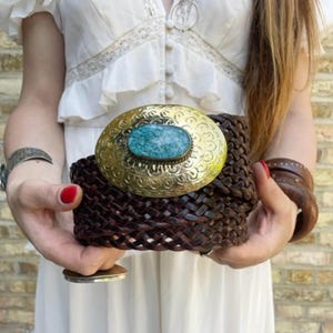 Turquoise Braided Belts for Women - Etsy display picture 3