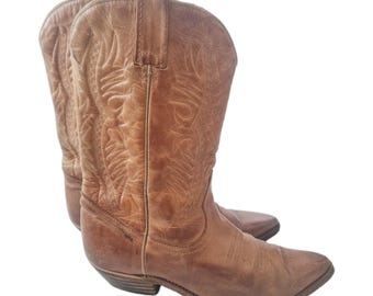 Bottes Cowboy Vintage Biltrite En Cuir Noir - Taille US 8, Occasion Mais Stylées
