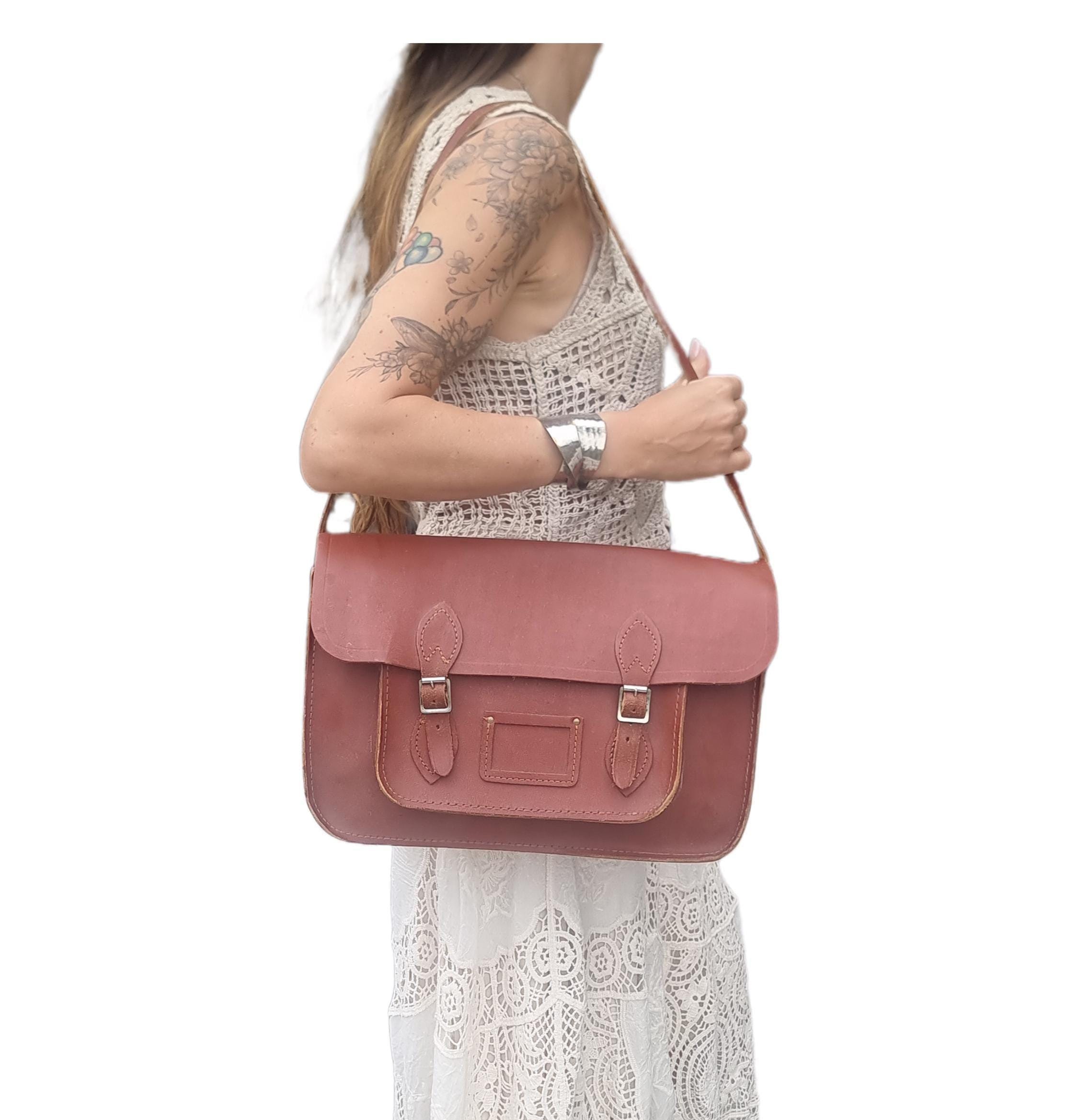 Mi Arcus Snoopy Leather Handbag 1970s School Bag UK