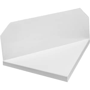 NoOverflow Extreme Rain Gutter Diverter - Bi-Directional Rainwater & Downspout Diverter, Splash Guard Alternative, Aluminum, White