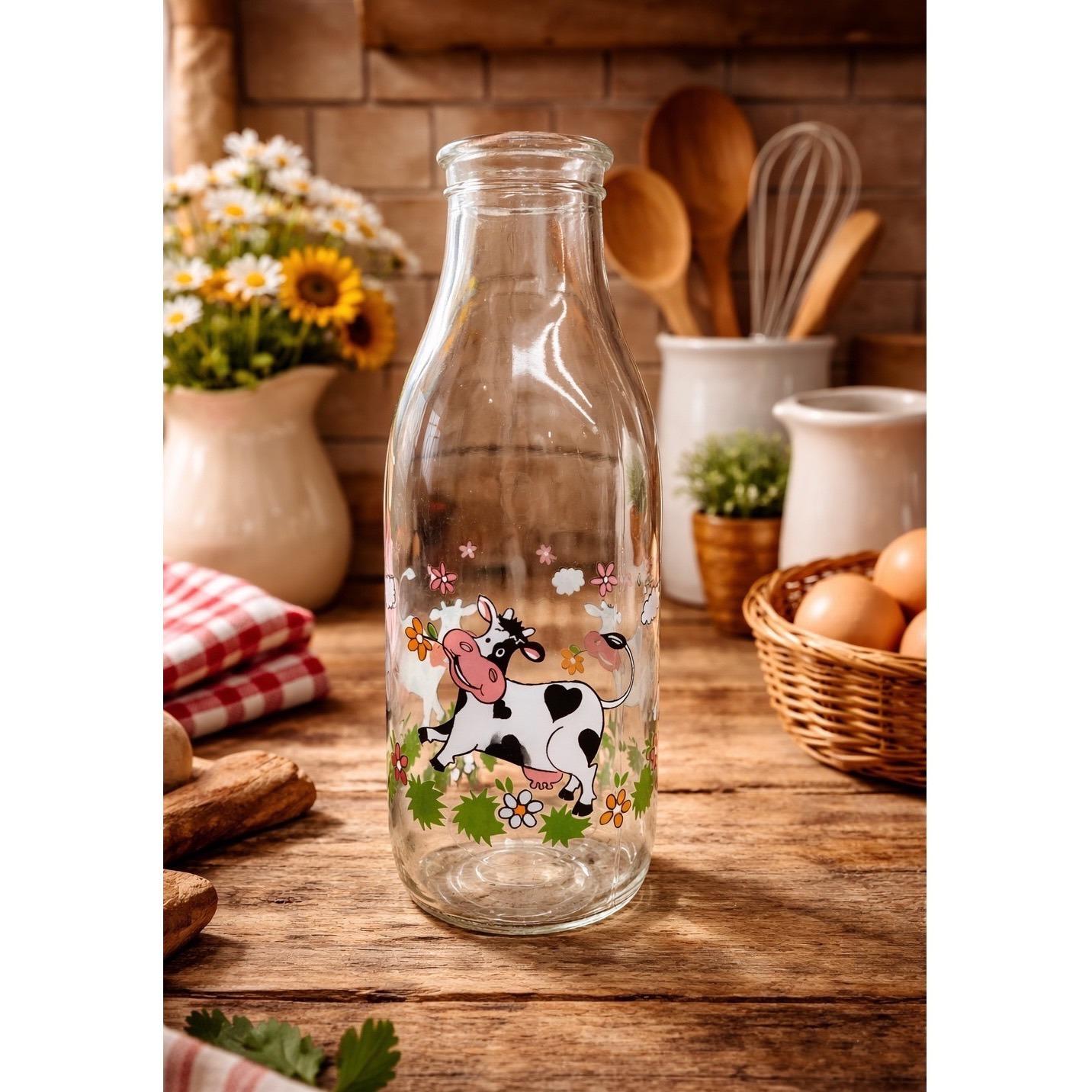 ガラス製の牛乳瓶 - Etsy 日本