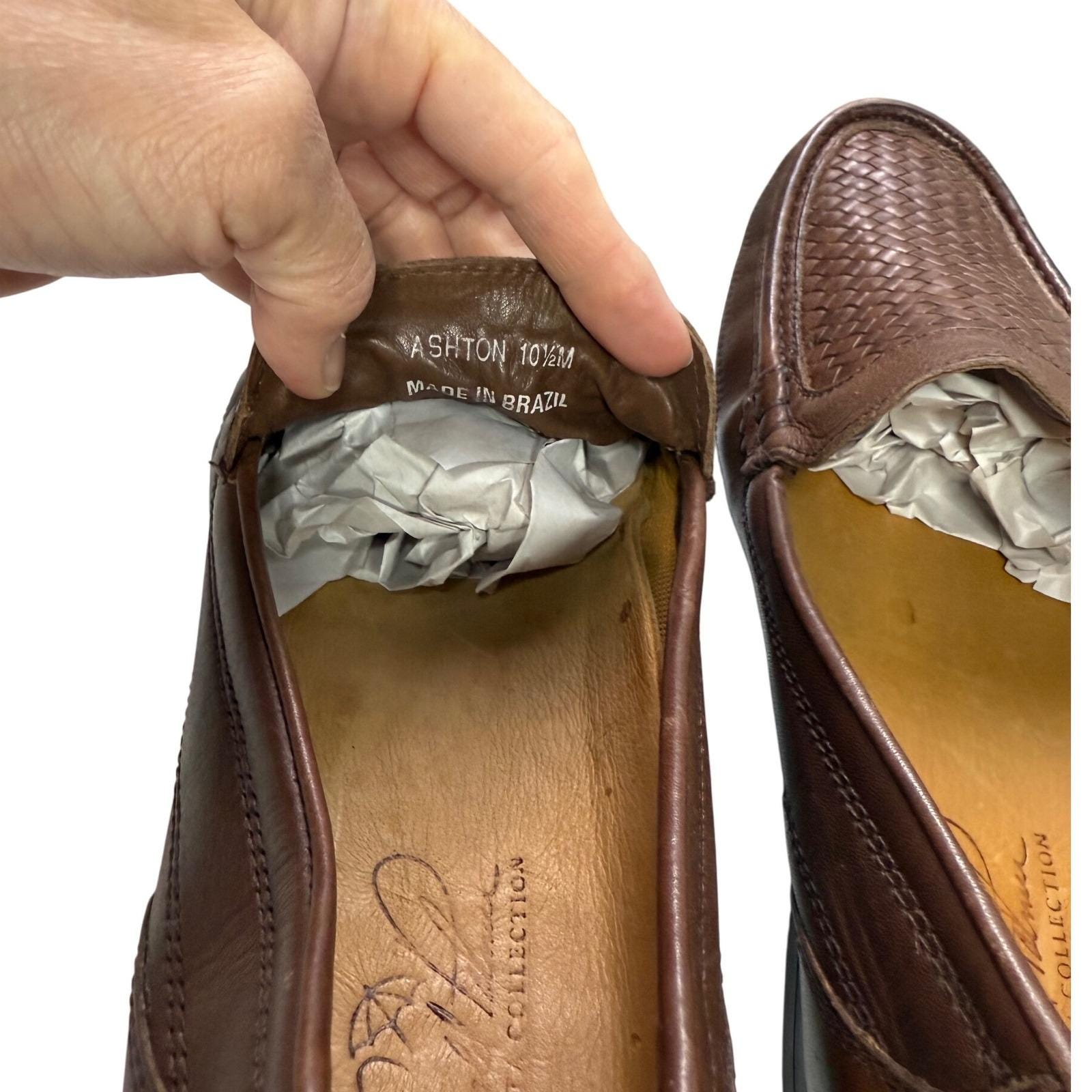 Arnold Palmer VTG Leather Loafers Augusta Collection Brown  display picture 1