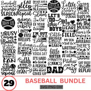 Baseball SVG Bundle: Funny Quotes, Game Day Shirt Designs (Digital Download)