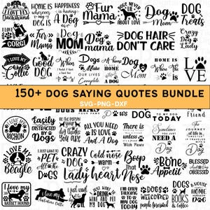 Hunde Zitate SVG Bundle: Lustige Haustier Sprüche für Cricut & Silhouette (Digitaler Download)