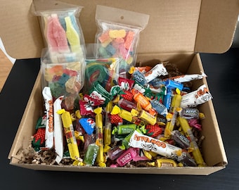 Vintage Penny Candy Box | Nostalgic Retro Sweets Assortment, General Store Favorites