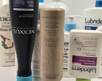 Kit de soporte para botellas invertido para lociones y pociones comunes de baño - 3 tamaños