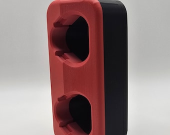12V Battery Holder with Carabiner Loop for Milwaukee M12, Dremel & Bosch - Secure Locking Mount