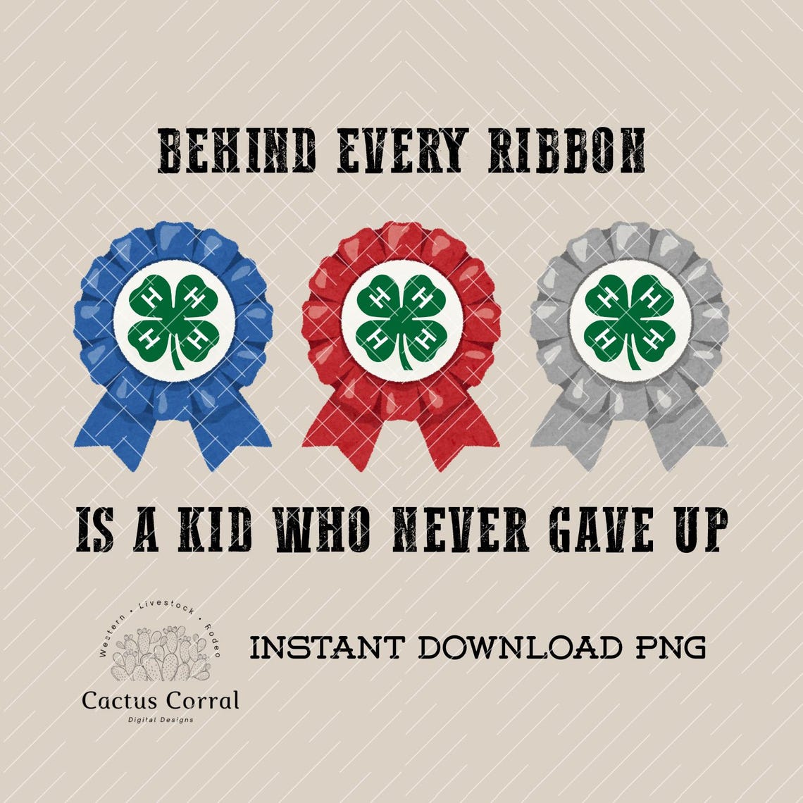 4-H Ribbon PNG: Livestock, County Fair Design (digital Download - Etsy