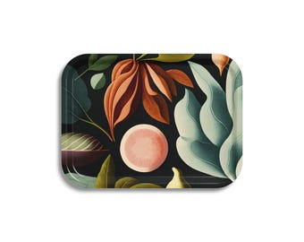 Rectangular tray 27×20 cm – Still Life | Serving tray, breakfast tray & decorative tray | Handmade from wood, sustainable