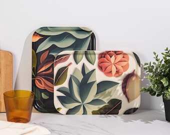 Rectangular tray 27×20 cm – Still Life Two | Serving tray, breakfast tray & decorative tray | Handmade from wood, sustainable