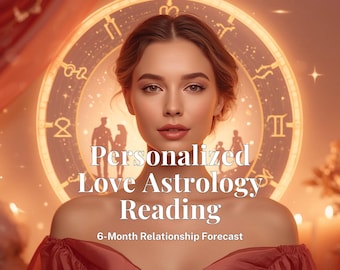 Personalized Love Astrology Report, 6-Month Relationship Forecast, Birth Chart Insight PDF