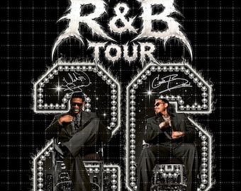 Raymond & Brown Tour 2026, design Usher x Chris Brown PNG (Download digitale)