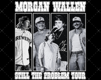 Morgan Wallen "Still The Problem Tour 2026" PNG (download digitale) e pronto per la stampa.