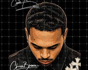 Design del tour di Chris Brown 2026 in formato PNG (download digitale)